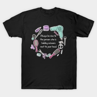 Cute Funny hairdresser beautician quote T-Shirt